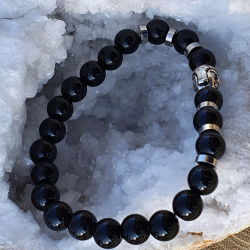 Bracelet AGATE NOIRE