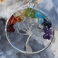 Pendentif ARBRE DE VIE ARGENTE