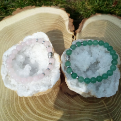 DUO Quartz Rose - Aventurine